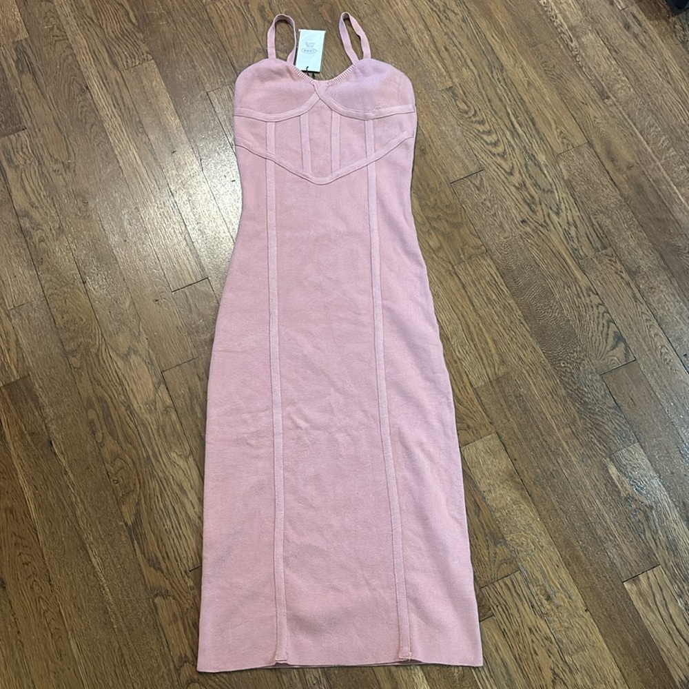 Cider Brand 🆕 NWT Women’s Dress,, Sweater Sleeveless Dress, Size Medium, Pink